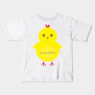 "I Love Chicks" One Very Cute Chicken Kids T-Shirt